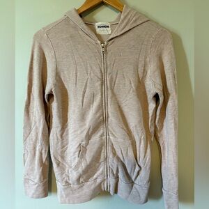 Womens MONROW Classic Soft Fleece Zip Hoodie Sweatshirt S